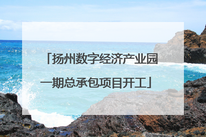 扬州数字经济产业园一期总承包项目开工