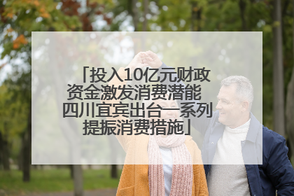 投入10亿元财政资金激发消费潜能 四川宜宾出台一系列提振消费措施