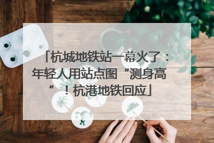杭城地铁站一幕火了：年轻人用站点图“测身高”！杭港地铁回应