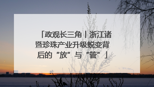 政观长三角丨浙江诸暨珍珠产业升级蜕变背后的“放”与“管”