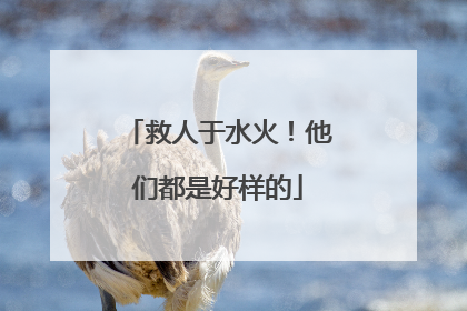 救人于水火！他们都是好样的