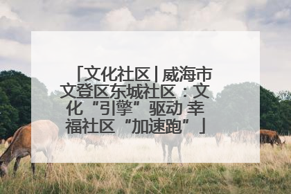文化社区│威海市文登区东城社区：文化“引擎”驱动 幸福社区“加速跑”