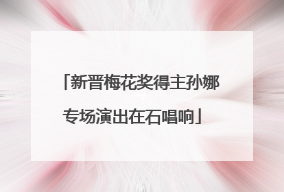 新晋梅花奖得主孙娜专场演出在石唱响