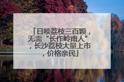 日啖荔枝三百颗，无需“长作岭南人”，长沙荔枝大量上市，价格亲民