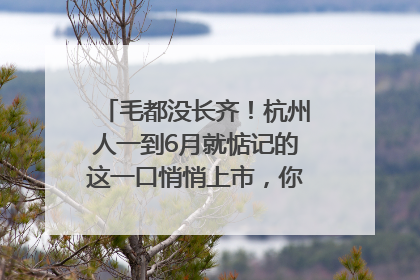 毛都没长齐！杭州人一到6月就惦记的这一口悄悄上市，你打算尝鲜吗？