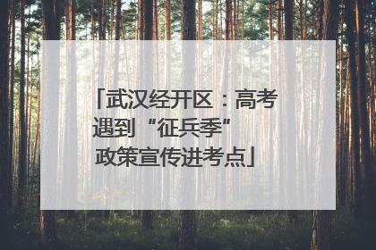 武汉经开区：高考遇到“征兵季”  政策宣传进考点