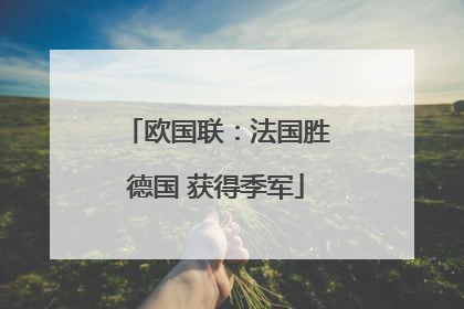 欧国联：法国胜德国 获得季军