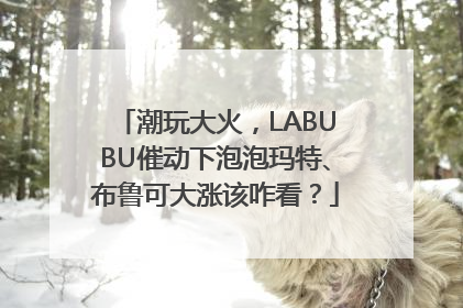 潮玩大火，LABUBU催动下泡泡玛特、布鲁可大涨该咋看？