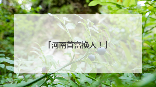 河南首富换人！