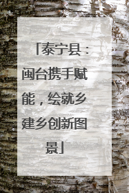 泰宁县：闽台携手赋能，绘就乡建乡创新图景