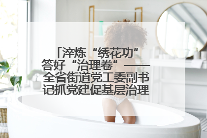 淬炼“绣花功” 答好“治理卷”——全省街道党工委副书记抓党建促基层治理培训示范班侧记