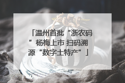 温州首批“浙农码”杨梅上市 扫码溯源“数字土特产”