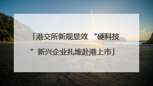 港交所新规显效 “硬科技”新兴企业扎堆赴港上市