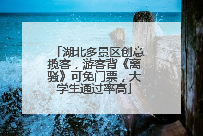 湖北多景区创意揽客，游客背《离骚》可免门票，大学生通过率高