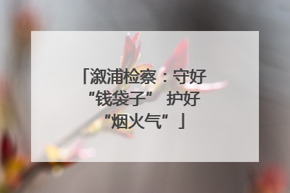 溆浦检察：守好“钱袋子” 护好“烟火气”