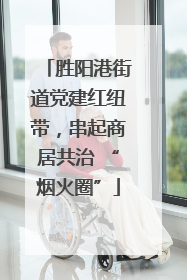 胜阳港街道党建红纽带，串起商居共治 “烟火圈”