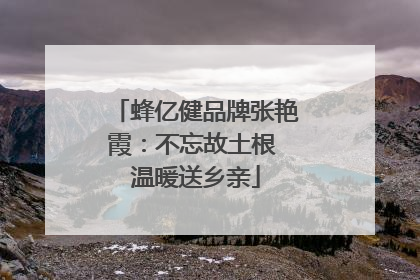 蜂亿健品牌张艳霞：不忘故土根 温暖送乡亲