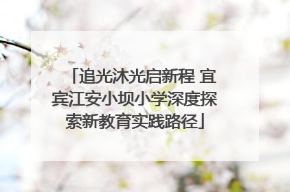 追光沐光启新程 宜宾江安小坝小学深度探索新教育实践路径