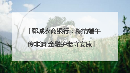 郓城农商银行：粽情端午传非遗 金融护老守安康