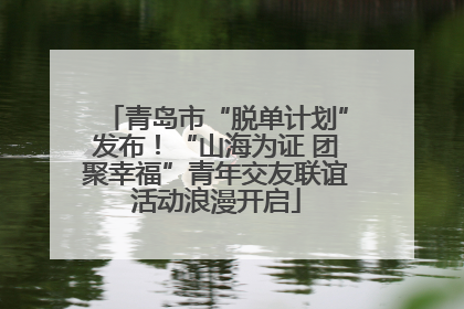青岛市“脱单计划”发布！“山海为证 团聚幸福”青年交友联谊活动浪漫开启