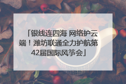 银线连四海 网络护云端！潍坊联通全力护航第42届国际风筝会