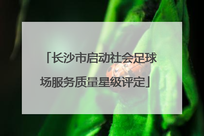 长沙市启动社会足球场服务质量星级评定
