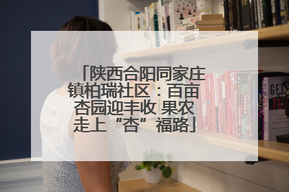 陕西合阳同家庄镇柏瑞社区：百亩杏园迎丰收 果农走上“杏”福路