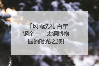 风雨洗礼 百年钢企——太钢博物园的时光之旅