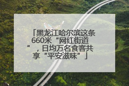 黑龙江哈尔滨这条660米“网红街道”，日均万名食客共享“平安滋味”