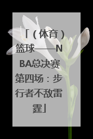 （体育）篮球——NBA总决赛第四场：步行者不敌雷霆