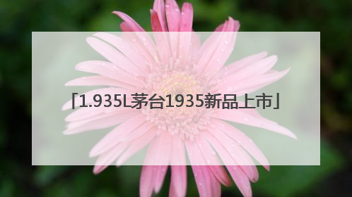 1.935L茅台1935新品上市
