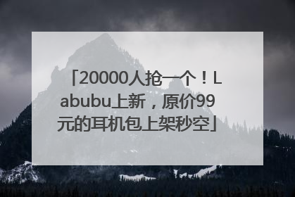 20000人抢一个！Labubu上新，原价99元的耳机包上架秒空