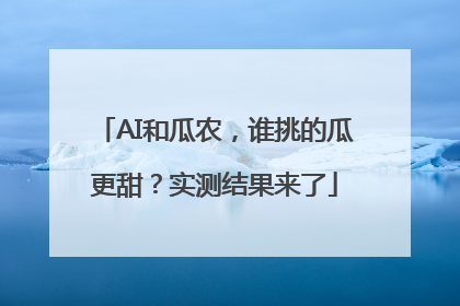 AI和瓜农，谁挑的瓜更甜？实测结果来了