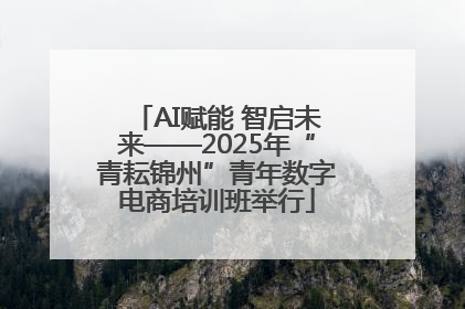 AI赋能 智启未来——2025年“青耘锦州”青年数字电商培训班举行