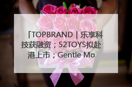TOPBRAND｜乐享科技获融资；52TOYS拟赴港上市；Gentle Monster合作谷歌；Valentino传播官离职